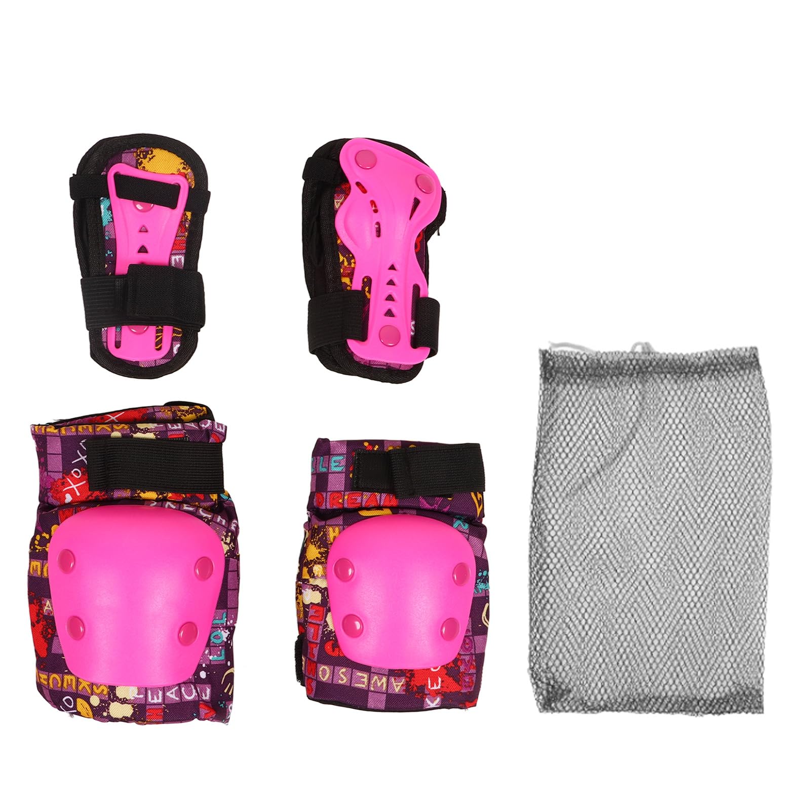 Topyond Kids Sports Protective Gear Set - Knee Pads, Elbow Guards, and Hand Guards for Roller Skating, Skiing, Cycling