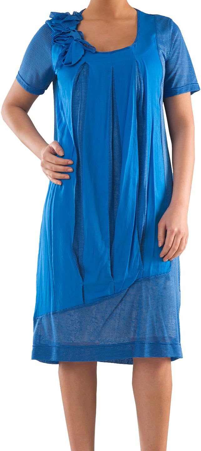 La Mouette Women's Plus Size Pleat-Crazy Dress - Available Sizes: 12, 14, 16, 18