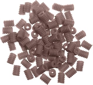 Trimming Shop - Cerraduras de cordón de silicona con cierre ajustable, antideslizante y duradero para cordón elástico, para hacer cubierta facial (9 mm x 6,5 mm, color caqui, 10 unidades)