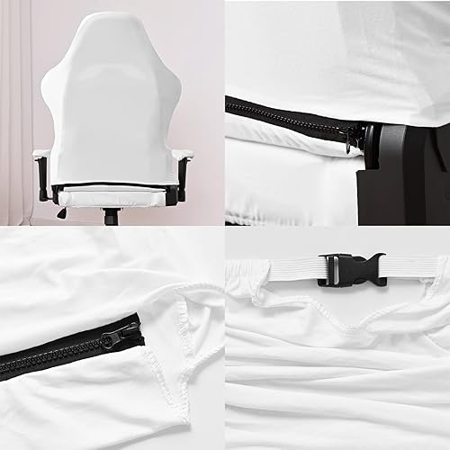 Miniatura 5 de Fundas para sillas de juegos con fundas para reposabrazos, protector elástico para silla de escritorio de computadora de oficina, tela de poliéster