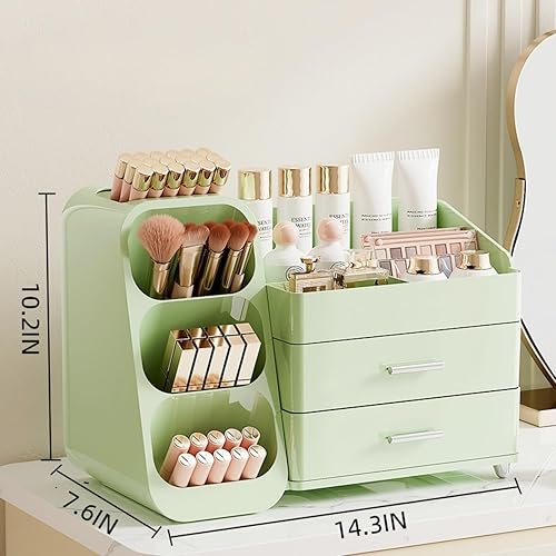 Miniatura 2 de Organizador de maquillaje con cajones para tocador, espaciosa vitrina de cosméticos, solución de almacenamiento perfecta para tus productos de