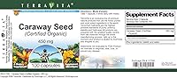 Vista 4 de Semilla de alcaravea (Orgánica Certificada) - 450 mg (100 Cápsulas, ZIN: 517591)