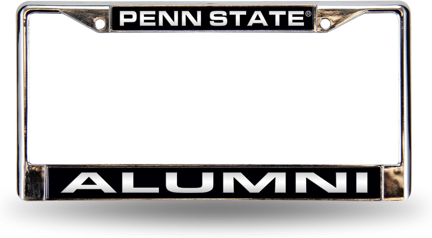 Rico Industries NCAA Unisex-Adult Laser Cut Inlaid Standard Chrome License Plate Frame