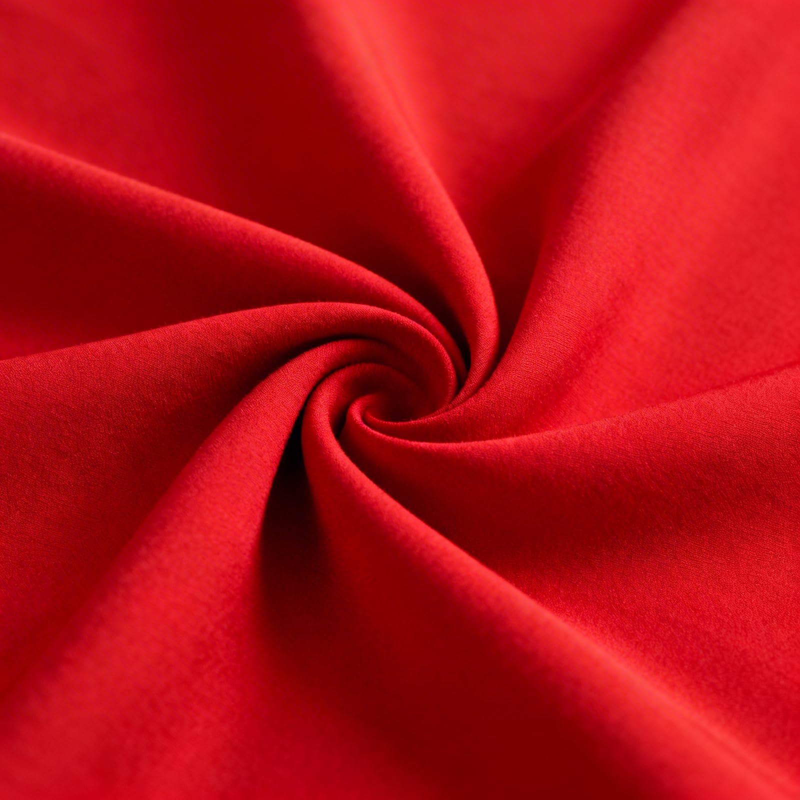 Poplin Polycotton Fabric by The Metre UK, 45 inch Wide Red Cotton Polyester Fabric Material, Sewing Material, Lining Fabric, Dressmaking Fabric, Quilting Lining Cloth, By Pyrhan, (Red)