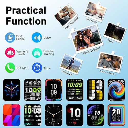 Miniatura 6 de Smart Watch for Men Women, 1.91" Smartwatch(Answer/Make Call), 2026 New Fitness Watch with 110+ Sport Modes, Fitness Tracke with Pedometer/Sleep