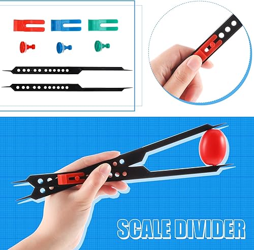 Miniatura 3 de Herramienta de dibujo de divisor proporcional para artistas, rueda de búsqueda de color de escala gris, kit de dibujo de artistas de visor para