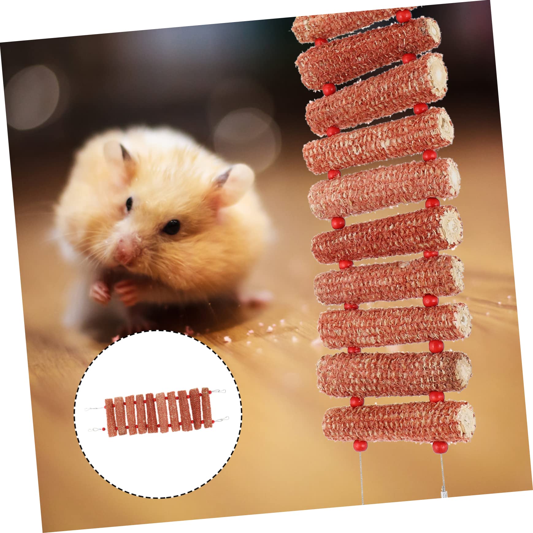 SUPVOX 3pezzi Giocattolo Mais Per Piccoli Animali Domestici Accessorio Per Conigli e Criceti Gioco Per Mantenere Agilità e Salute Resistente e Sicuro Divertente e Utile Per Molarità