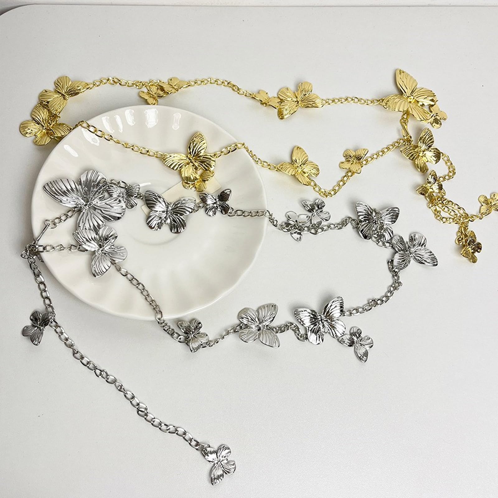Amazon.com: WEISUYUUS Stylish Butterfly Chain Belt Waist  display picture 1