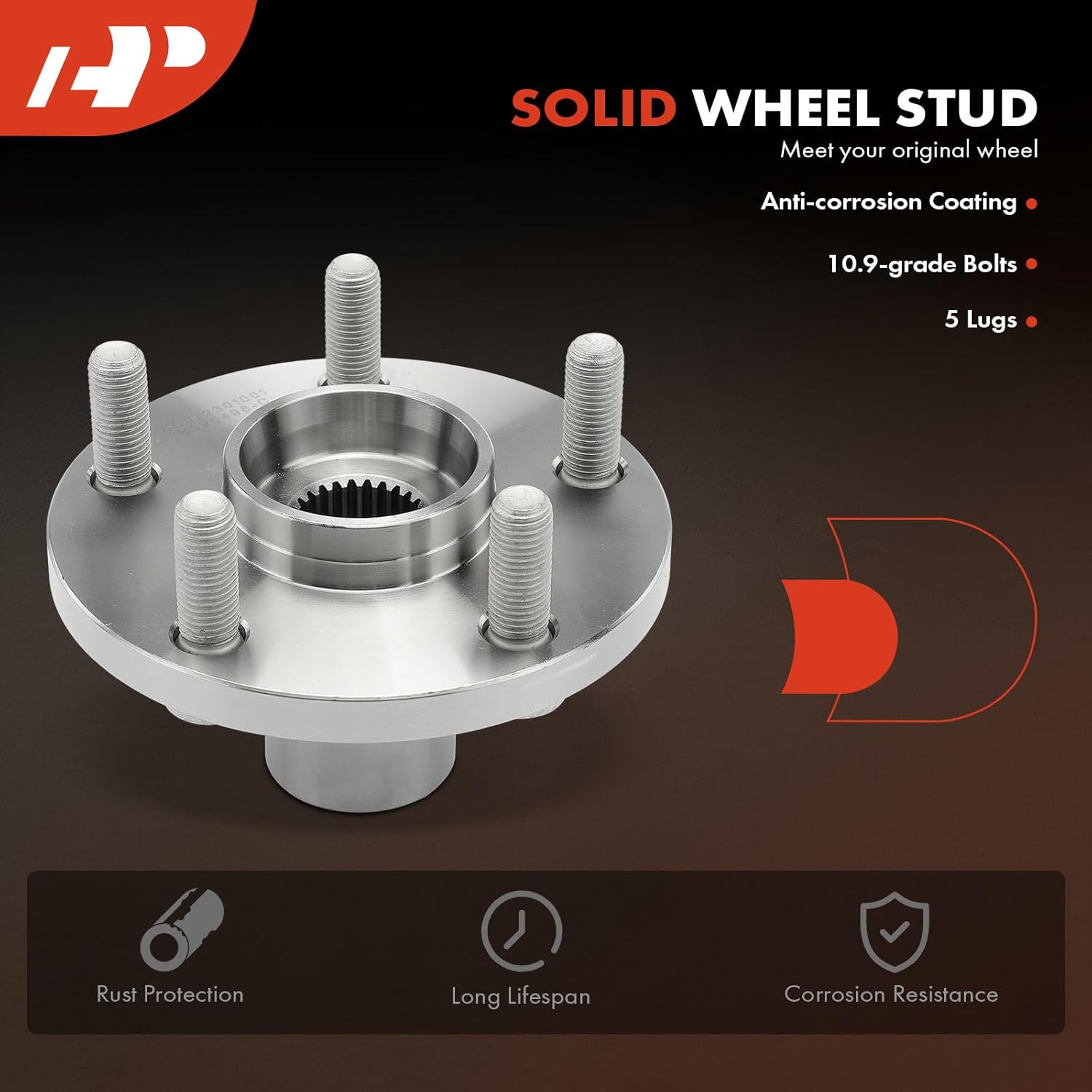A-Premium Front Wheel Bearing and Wheel Hub Kit Compatible with Toyota Corolla 2003-2019, FWD Only - Image 7