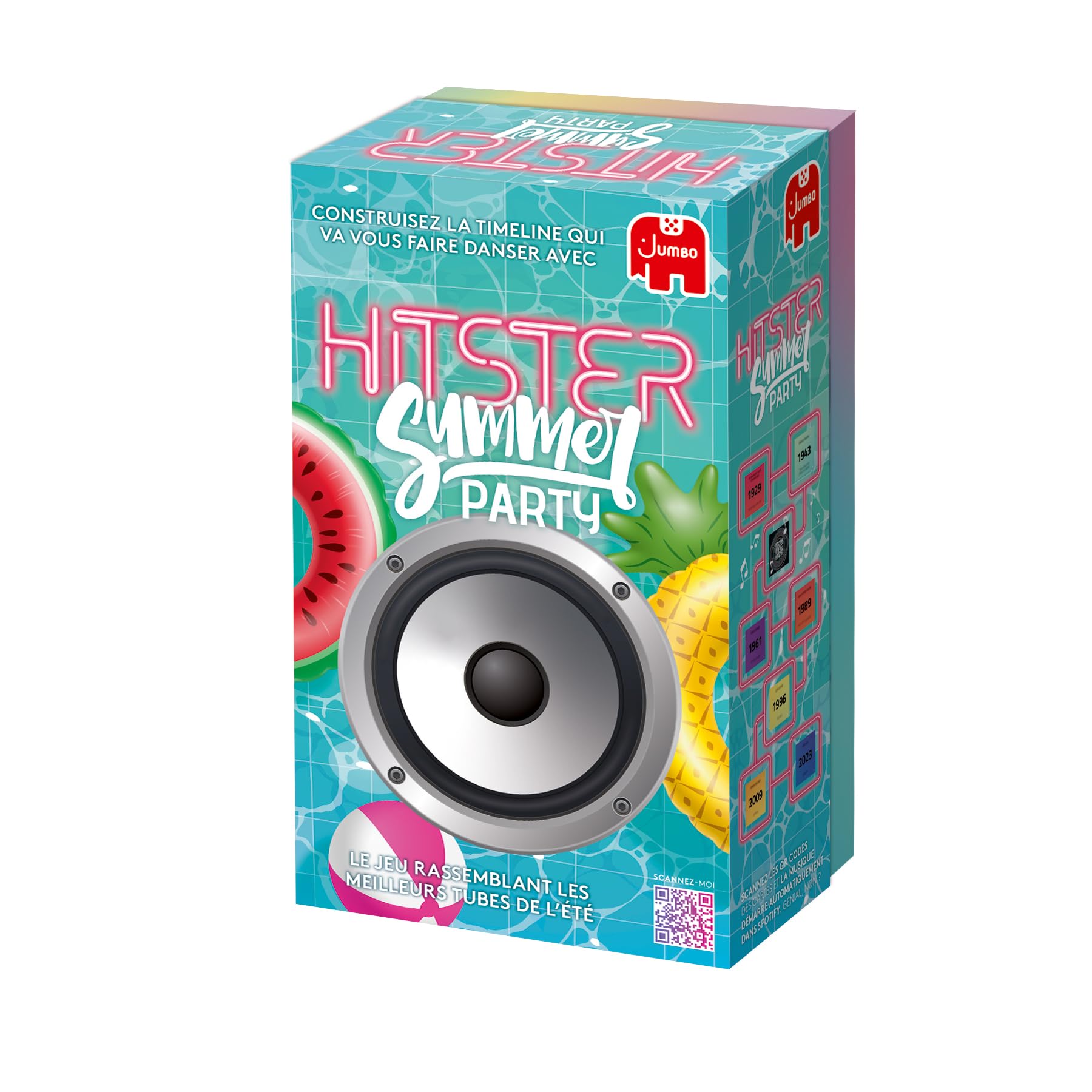 Hitster - Summer Party – Jeu de Société Musical - 2-10 Joueurs - 16 Ans + | Jeu Musical - 300 Hits - Scannez les Chansons, Revivez des Souvenirs – Jeu de Cartes - Soirées, Famille, Adultes - 30 Min