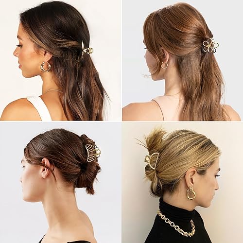 Miniatura 2 de Tisenla Paquete de 12 pinzas pequeñas para cabello grueso y fino, pinzas medianas de 2 pulgadas para mujeres y niñas, accesorios antideslizantes