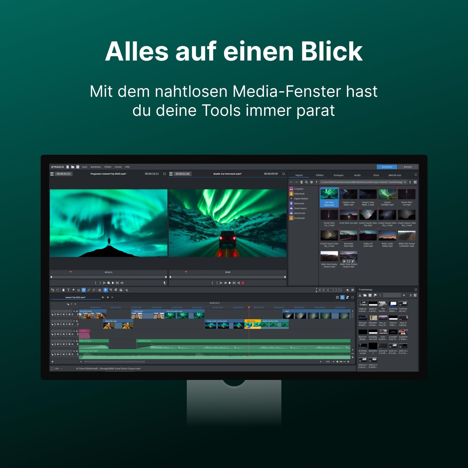 MAGIX Video Pro X17: Umfassende Videobearbeitung I Videobearbeitungsprogramm I Videoschnittprogramm I Windows 10 / 11 I 1 PC Download-Lizenz für 2 Geräte