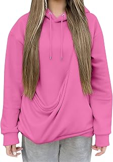 Cosas para sudaderas grandes de color liso para mujer, sudaderas sueltas e informales para mujer, sudaderas casuales para mujer, suéter para exteriores para hombre