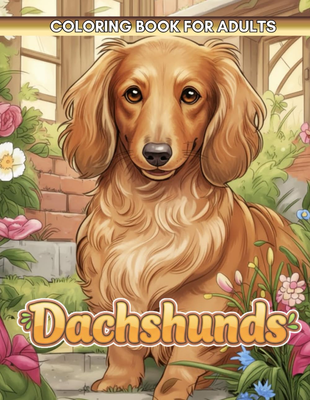 Dachshunds Coloring Book: A Fun and Adorable Coloring Book for Adults and Kids. Featuring Cute Wiener Dogs and Sausage Dogs for Laughter and Stress Relief.