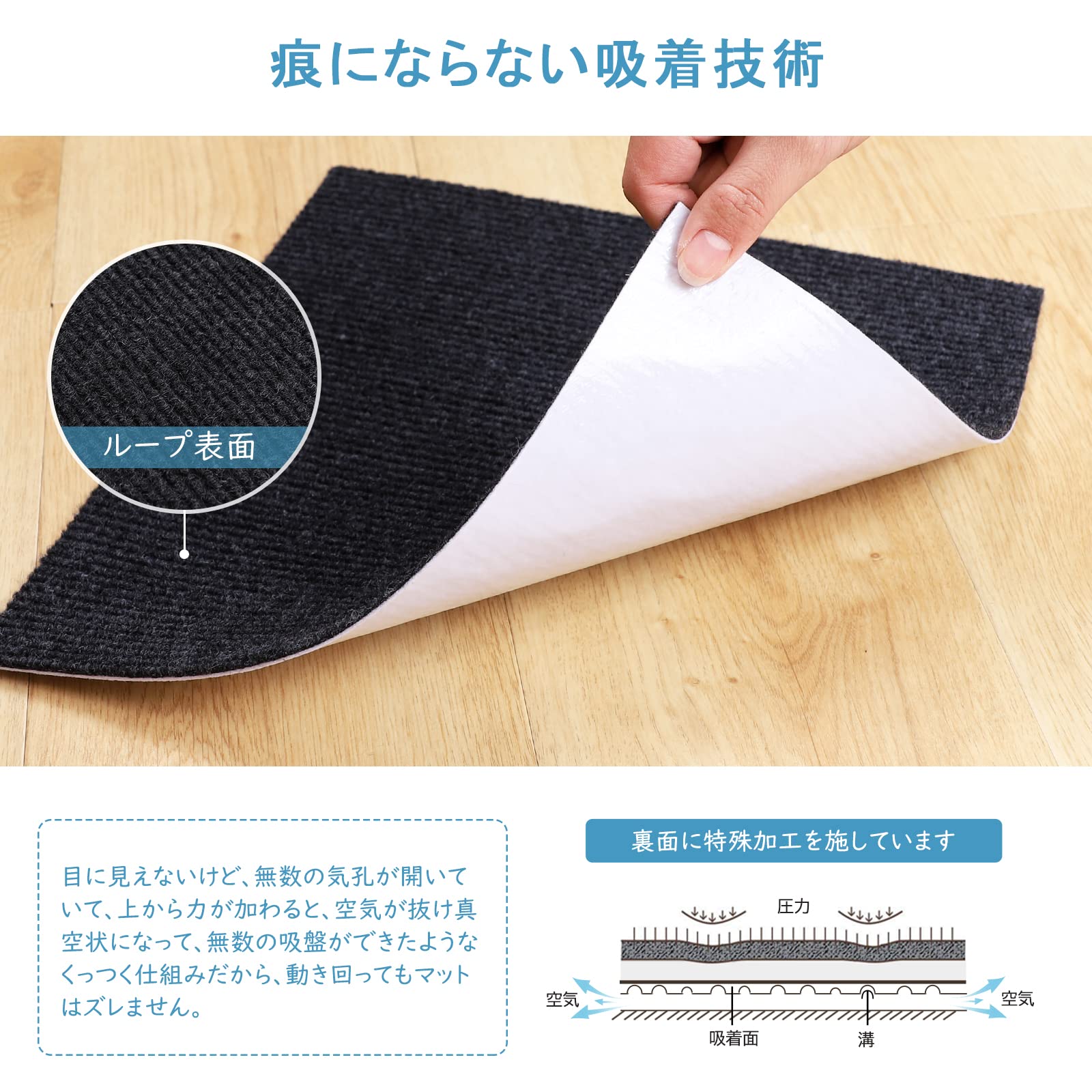 Amazon.co.jp: ジョイントマット 【30*30cm 40枚 ブラック/アイボリー 