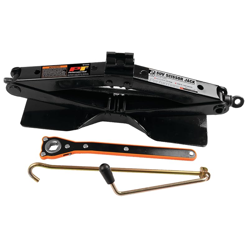 Macaco Sanfona para SUV Performance Tool W1622 com Chave Catraca, Capacidade de 1.814 kg