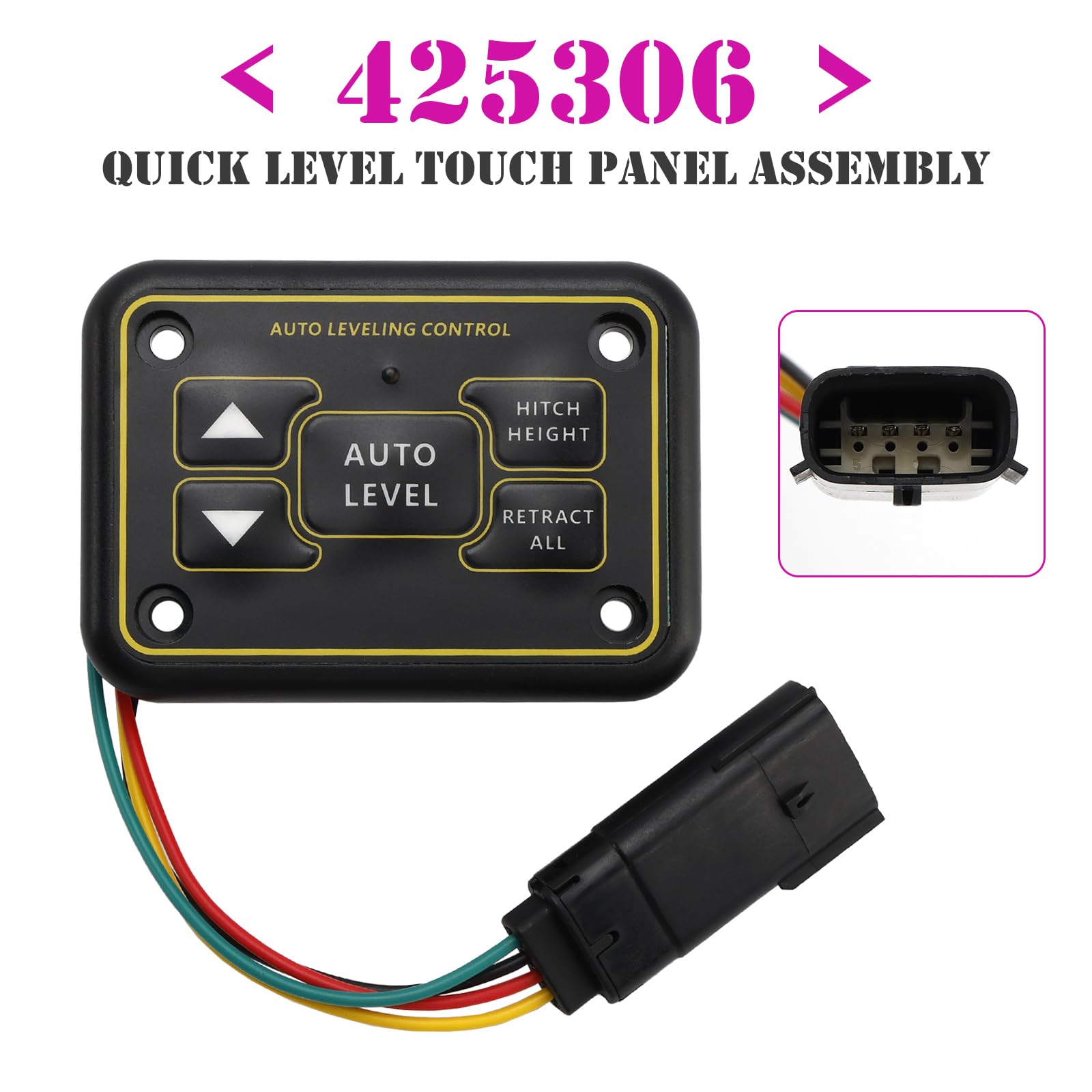 Panneau nivellement pour RV leveling systems including Ground Control