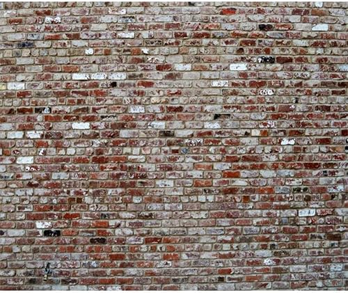 Miniatura 1 de Laeacco Fondo de pared de ladrillo vintage de 12 x 10 pies, estilo retro, fondo de pared de ladrillo rústico, para recién nacidos, niñas, adultos,