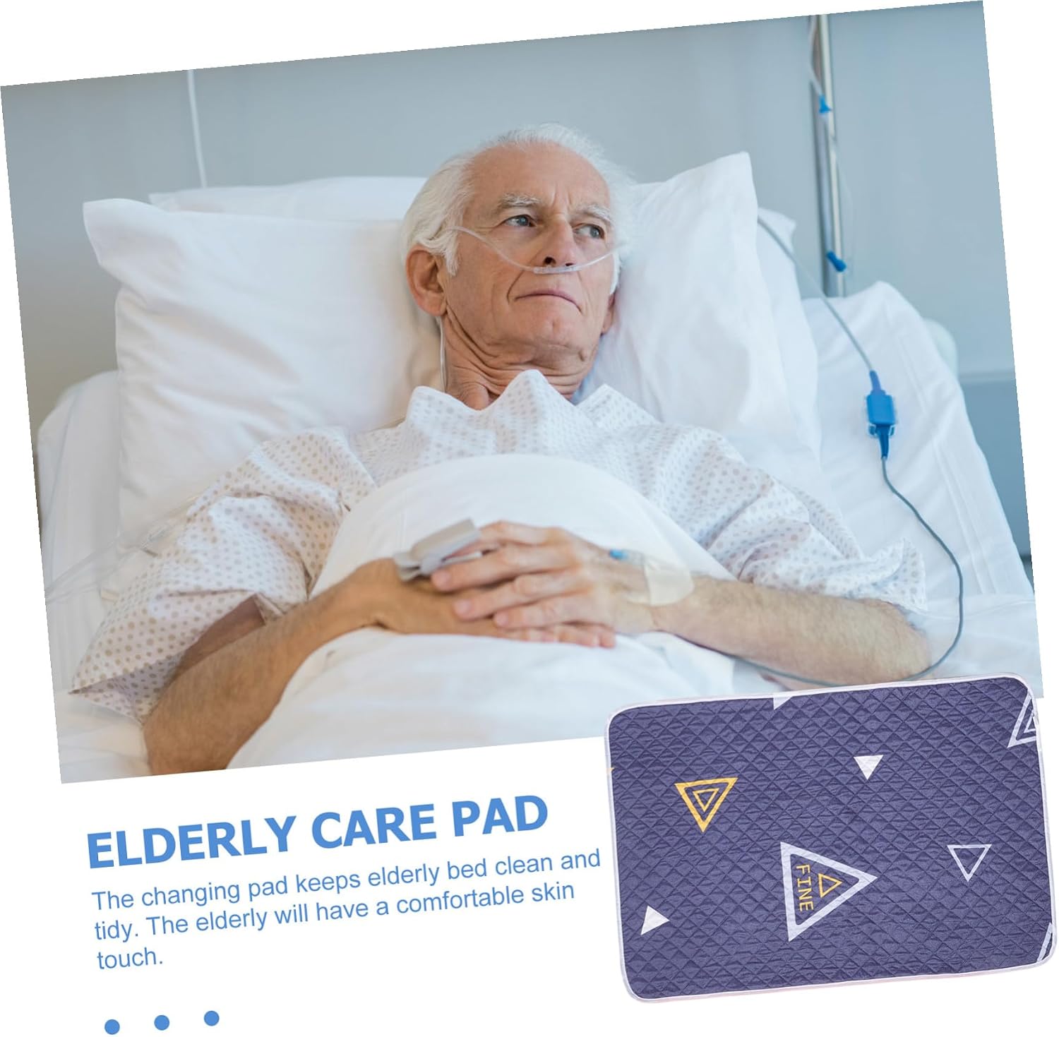 Washable Cotton Bed Mattress Protective Pad with Water Locking Effect Portable Sleeping and Incontinence Mat Lightweight Diaper Changing Pad for Adults and Style