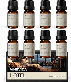 VINEVIDA Luxury Hotel Scent Collection - Set of 8 Premium Fragrance Oils - 5 Star Hotel Essential Oil, Fragrance for Home Diffusers, Soap & Candle Making
