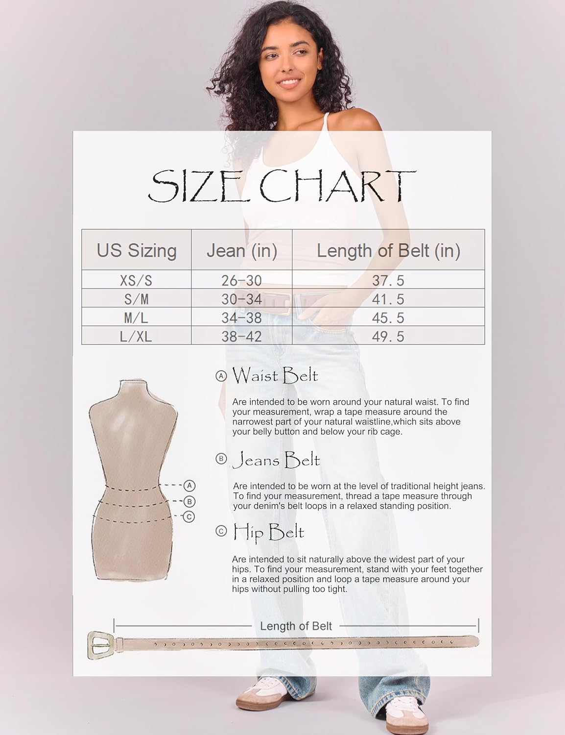 LyzerMia Womens Genuine Leather Belt for Jeans Pants Width 1.57" Western Cowgirl Wide Belts for Ladies with Gift Box - Image 2