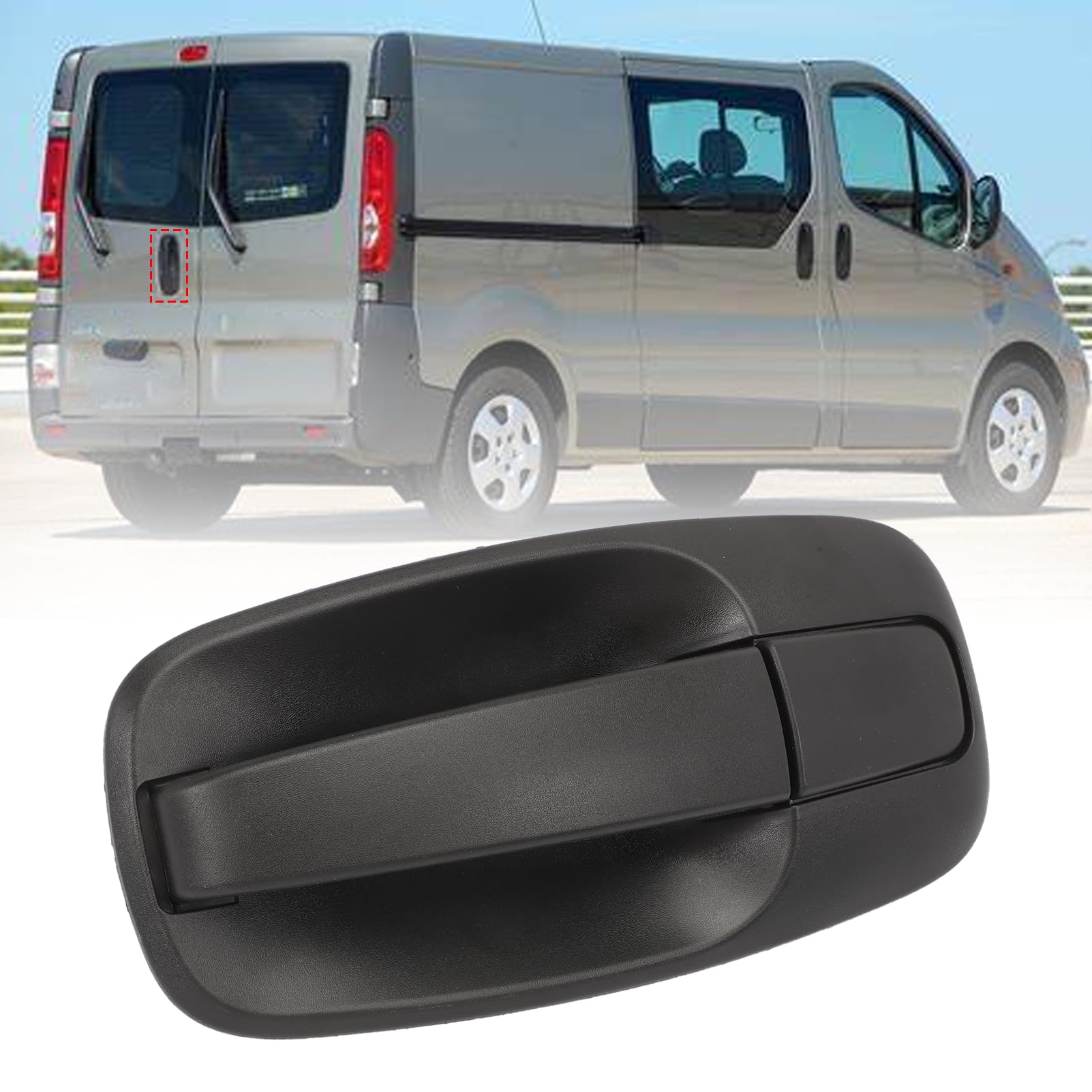 Maniglia per portellone posteriore compatibile con Vauxhall Vivaro Trafic Niss-an Primastar 2001-2014,093851815 8200283010 9061000QAE 4412231 93851815