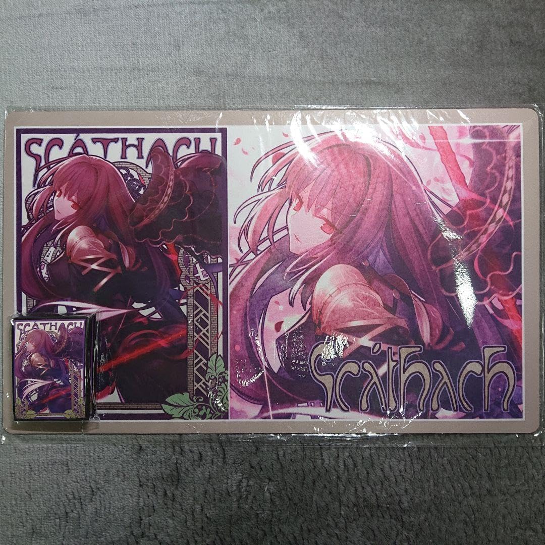 α1 FGO 槍&ミュシャ風 スカサハ スリーブ&プレイマット α1 FGO 槍&ミュシャ