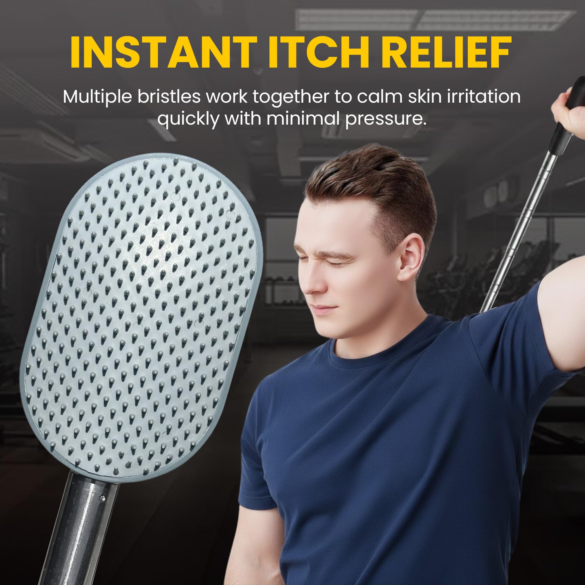 Der ultimative ausziehbare Rückenkratzer, Kopfhaut- und Rückenmassagegerät & Peeling-Geschenke für Männer und Frauen, doppelseitiger Juckreizlinderung, erweiterbare große Oberfläche, liefert einen