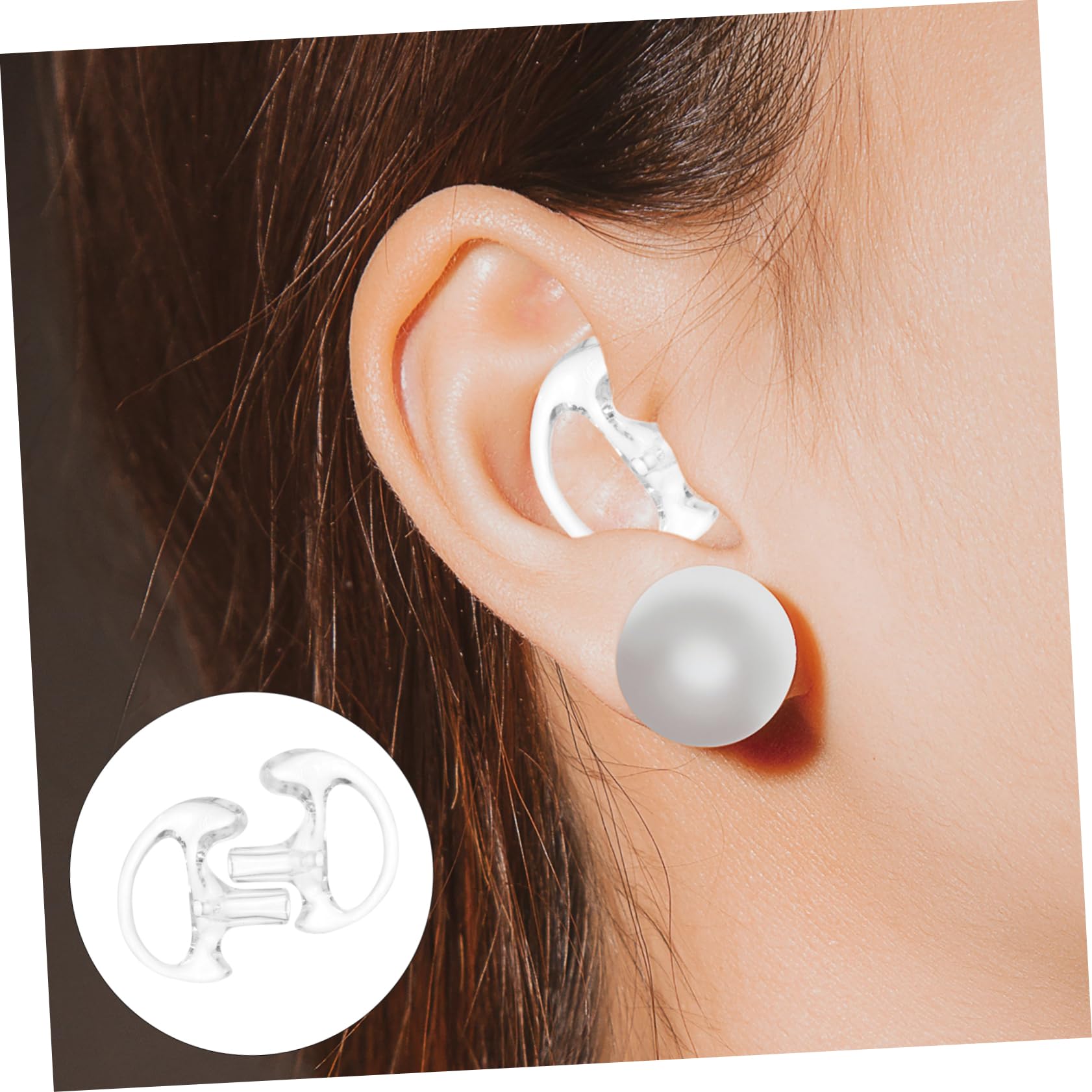 Uonlytech Earbuds Interphone Ear Plugs Noise Isolating Silicone Ear Inserts Reusable for Enhanced Sound (5 Pairs)