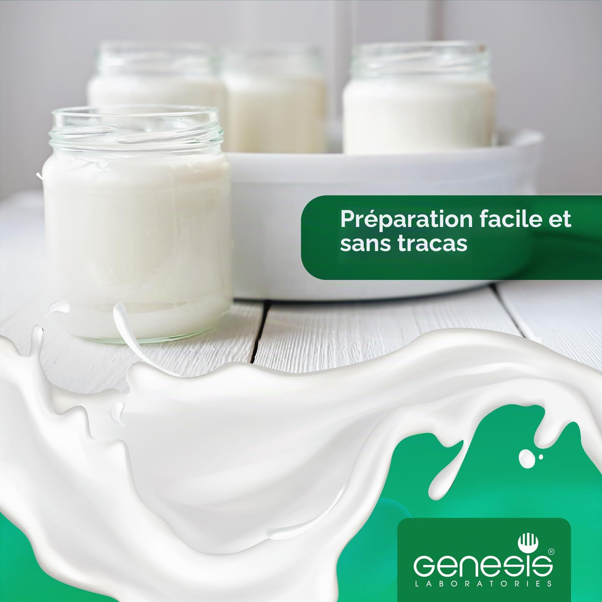 Culture de départ végétalienne pour le yaourt maison végétalien 10 sachets pour 10l de produit