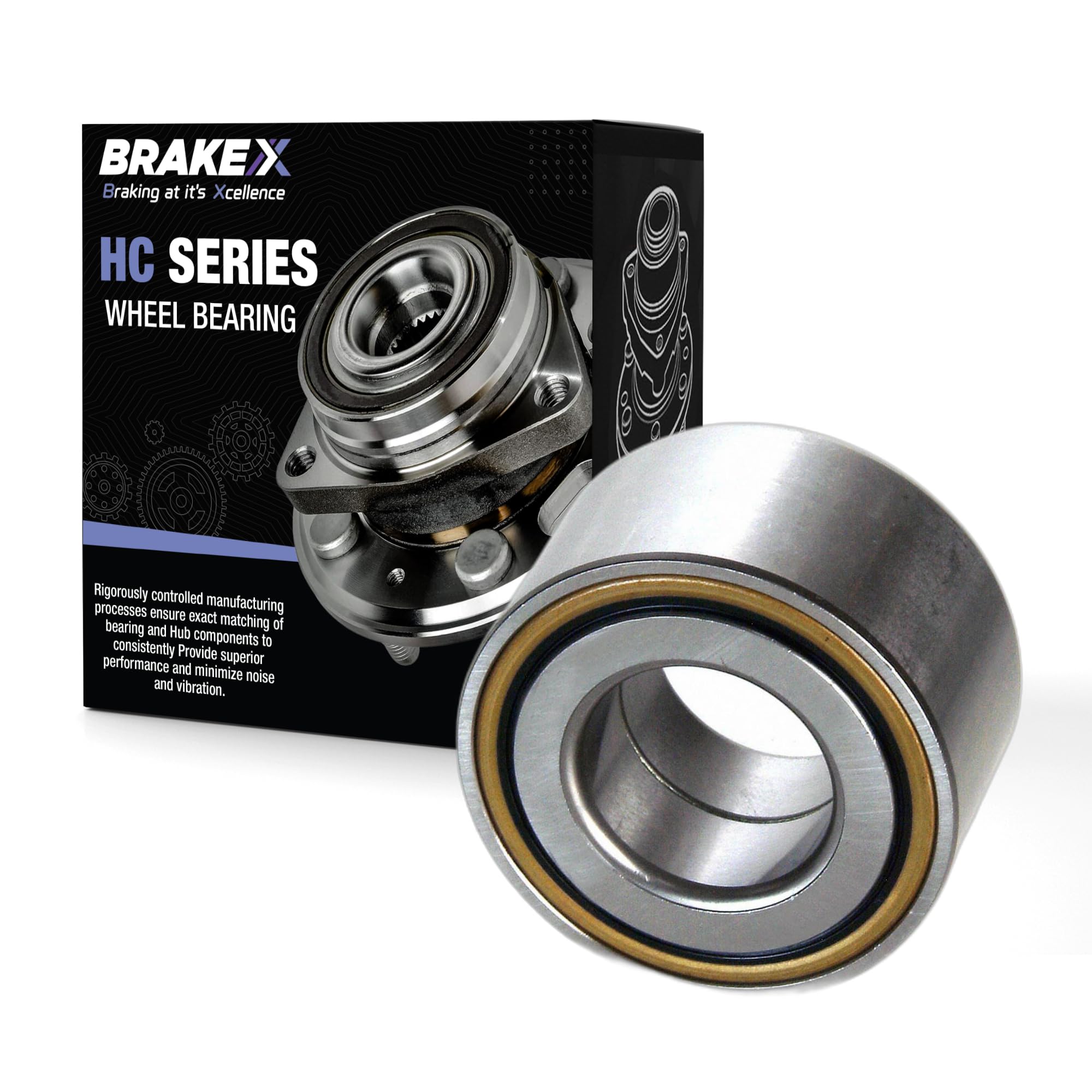 Brake X Rear Left Wheel Bearing for 2003-2009 Kia Sorento | HC Series Rear Driver Wheel Bearings