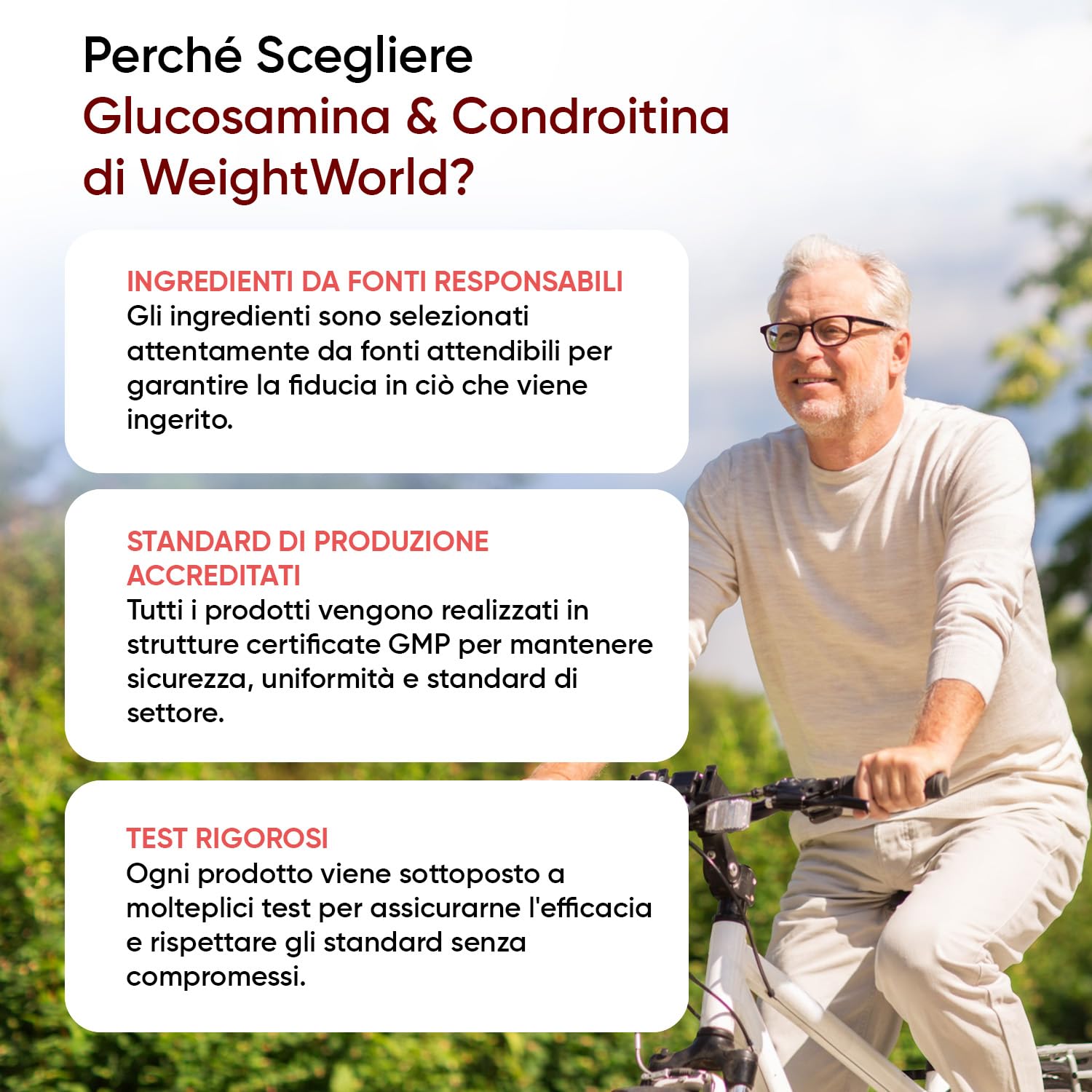 Glucosamina Condroitina MSM, Acido Ialuronico, Vit C e Curcuma, 6 Mesi, Glucosamina Complex, La Vitamina C Contribuisce alla Normale Formazione del Collagene per la Normale Funzione delle Ossa (EFSA)