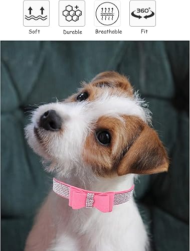 Miniatura 4 de Collar brillante para perros pequeños, medianos y grandes, collares de perro con corona de diamantes de imitación para perras y perros machos,