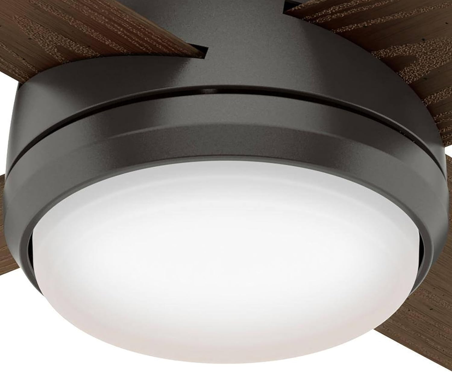 Hunter Fan 52 inch Noble Bronze Indoor/Outdoor Ceiling Fan with Lights for Living Room, Bedroom, Farmhouse, Porch, Kitchen (Renewed)