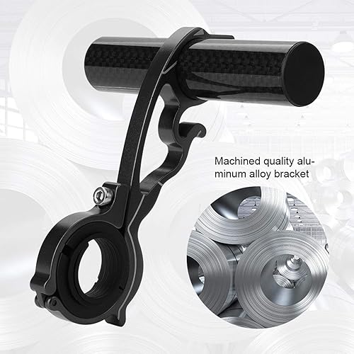 Miniatura 3 de Pilipane Soporte de extensión de bicicleta ligero y duradero, extensor de manillar, manillar elevador para lámpara GPS/unidades/faros/cámaras,