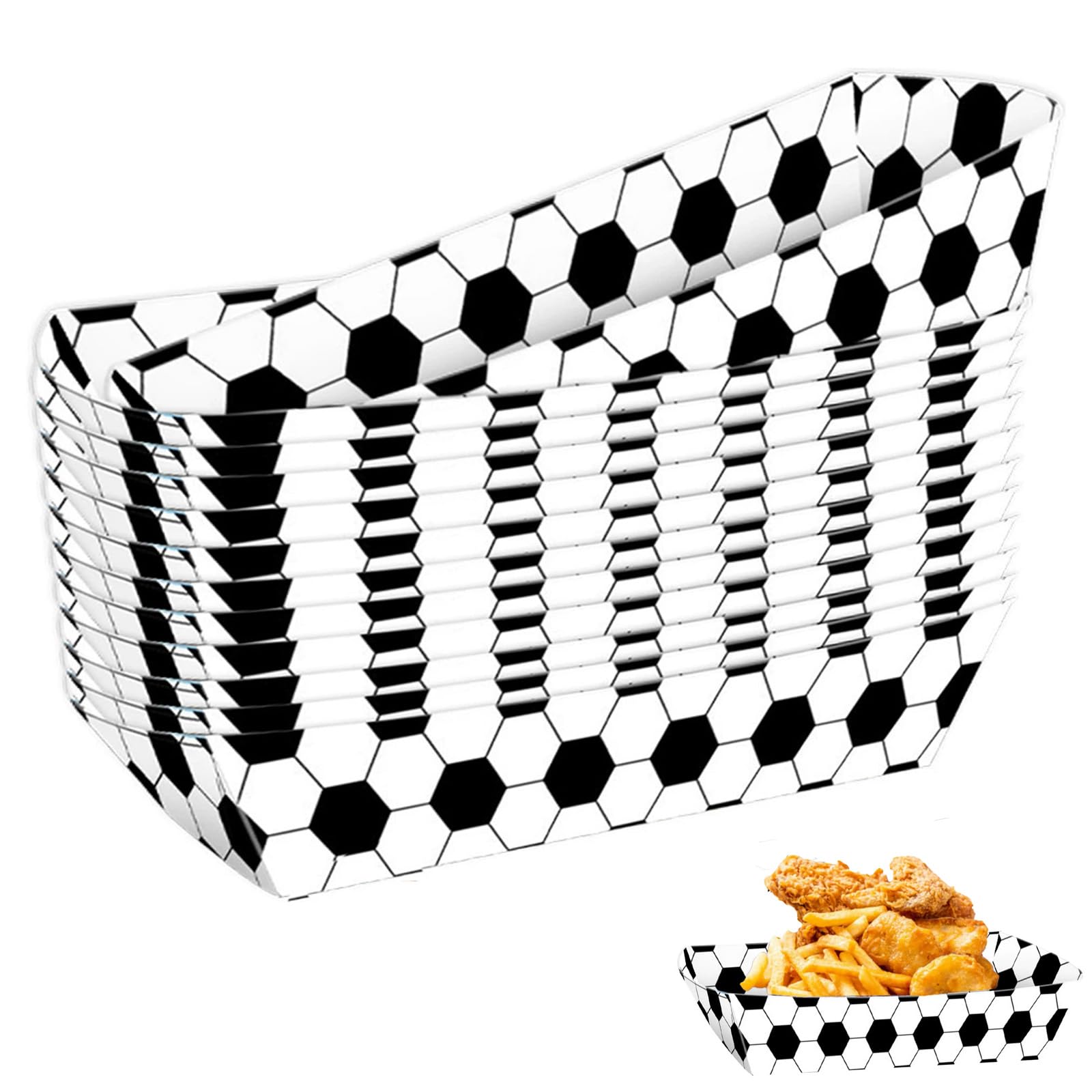 48 Stück Fußball Popcorn Tablett, Fußball Papiertabletts, Fußball Snack Tabletts, Football Snack Stadium, Serviertablett Set, Fettdicht Stadium Snackboxen für Fussball Deko, Geburtstag und Nachos 48 Stück Fußball Popcorn Tablett, Fußball Papiertabletts, Fußball Snack Tabletts, Football Snack Stadium, Serviertablett Set, Fettdicht Stadium Snackboxen für Fussball Deko, Geburtstag und Nachos