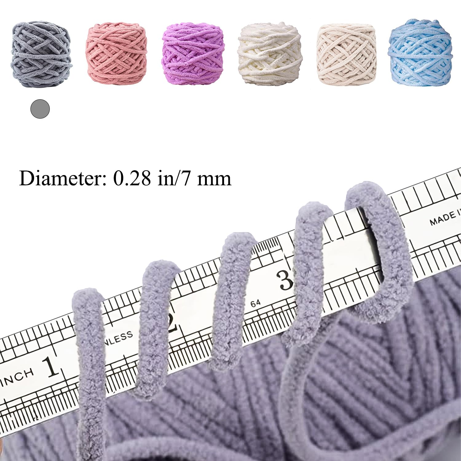 4PCS Knitting Wool Yarn 100g - Image 2
