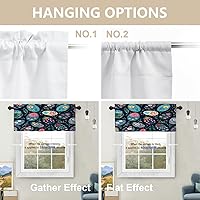 Vista 515 de Cenefas de cocina modernas con patrón de cobre marrón dorado para ventanas, cenefas opacas abstractas de marcas de arañazos y cortinas opacas