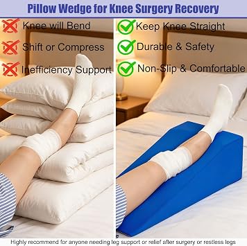 Knee Surgery Pillow Straight Leg Pillow Elevation Blood Circulation