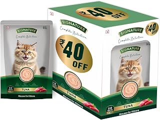 Grain Zero Kitten Wet Mousse 80g Pack of 5, 400g | Tuna Flavour | Rich in Protein, Hydrating & Easy to Digest | Grain Fre... Price In India