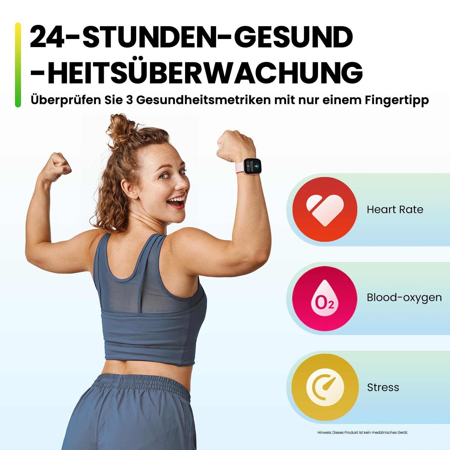 Amazfit Bip 5 Smartwatch mit Herzfrequenz, 1,91" Display, 120 Sportmodi, Bluetooth-Anruf, GPS, Alexa, SpO2-Monitor, 10 Tage Akkulaufzeit