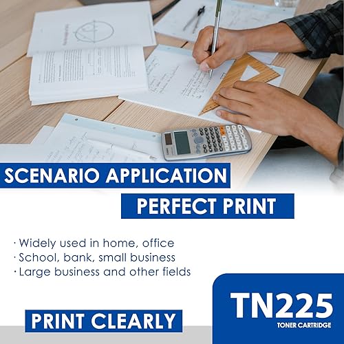 Miniatura 4 de TN221 - Cartuchos de tóner TN221, paquete de 4 cartuchos TN225, repuesto para Brother tn221 tn221bk tn225, compatible con cartuchos de tóner Brother