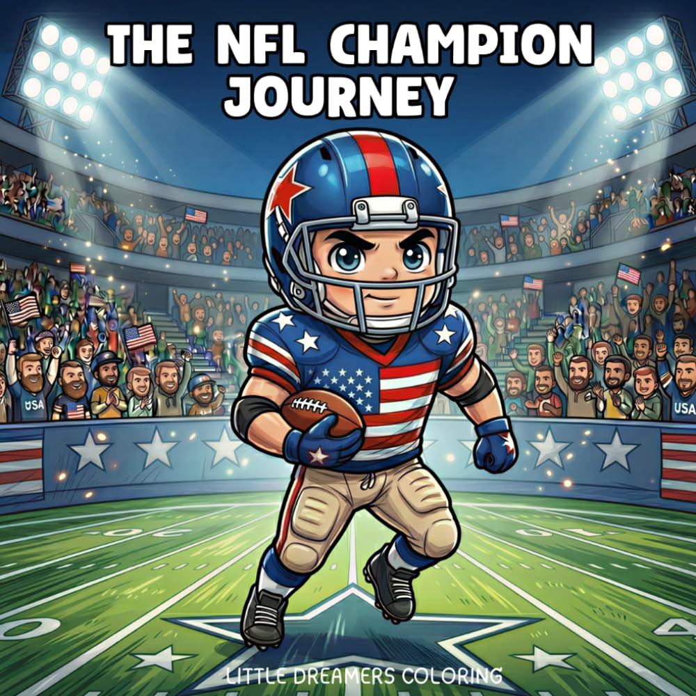 The NFL Champion Journey: A Young Hero's Football Coloring Book for Kids and Families
