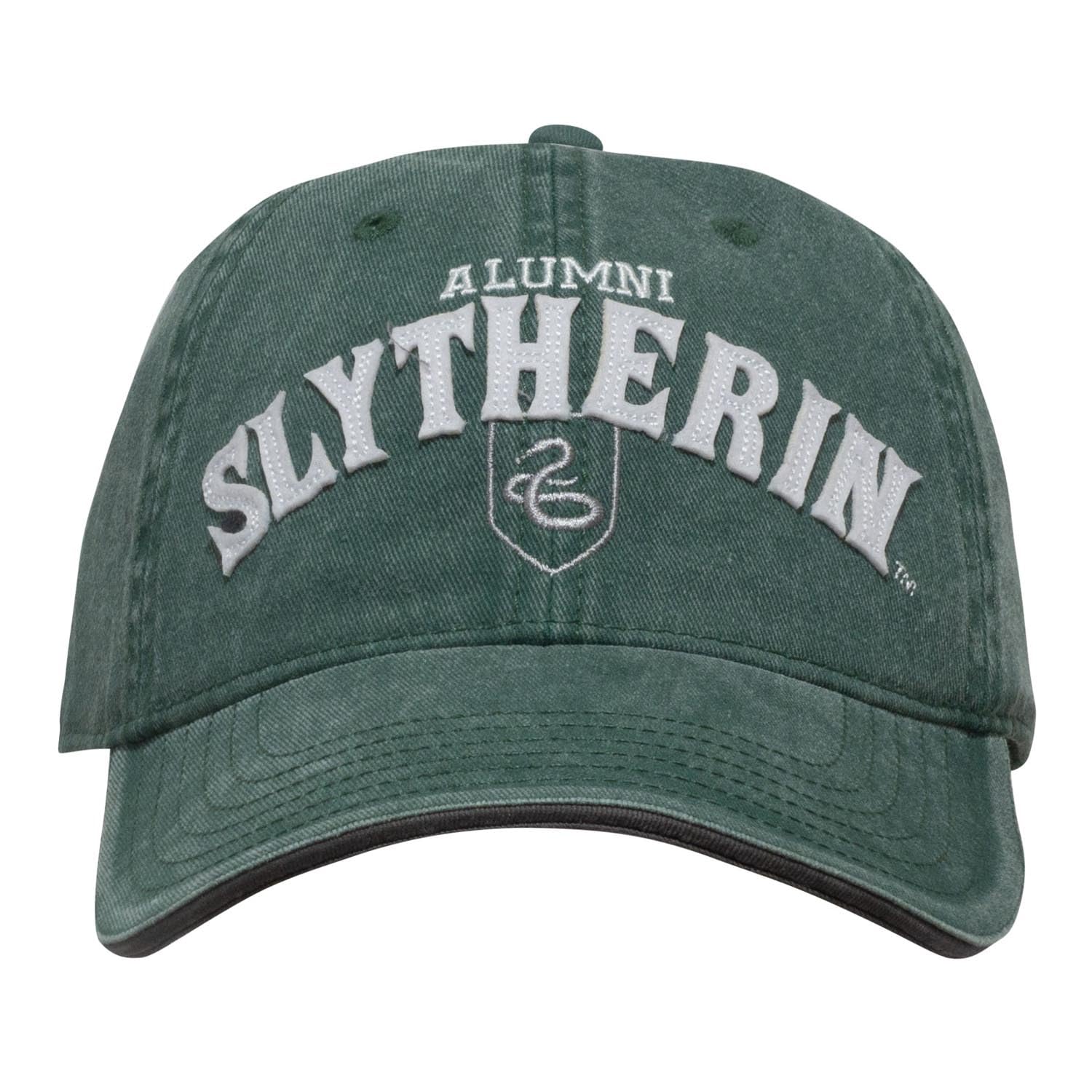 Bioworld Harry Potter Green Slytherin Hogwarts Alumni Adjustable Cap Official Merchandise, Great Gift for Teens or Adults