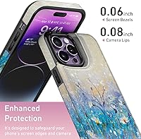Vista 32 de LETO para iPhone 15 Pro Funda tipo cartera - Tapa tipo folio con patada - Diseños de moda - Tarjetero - Funda protectora para mujeres y niñas - 6.1