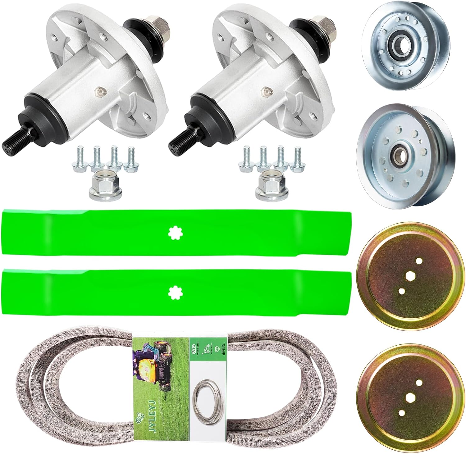 GY21098 AUC15811 John Deere Spindle Assembly Fit for John Dee re 42" 48" Deck Mower LA100 LA165 D100 D160 X110 X120 X140 Parts Replaces GY20454 GY20867 GY20962 GX21694 (2 Pack)