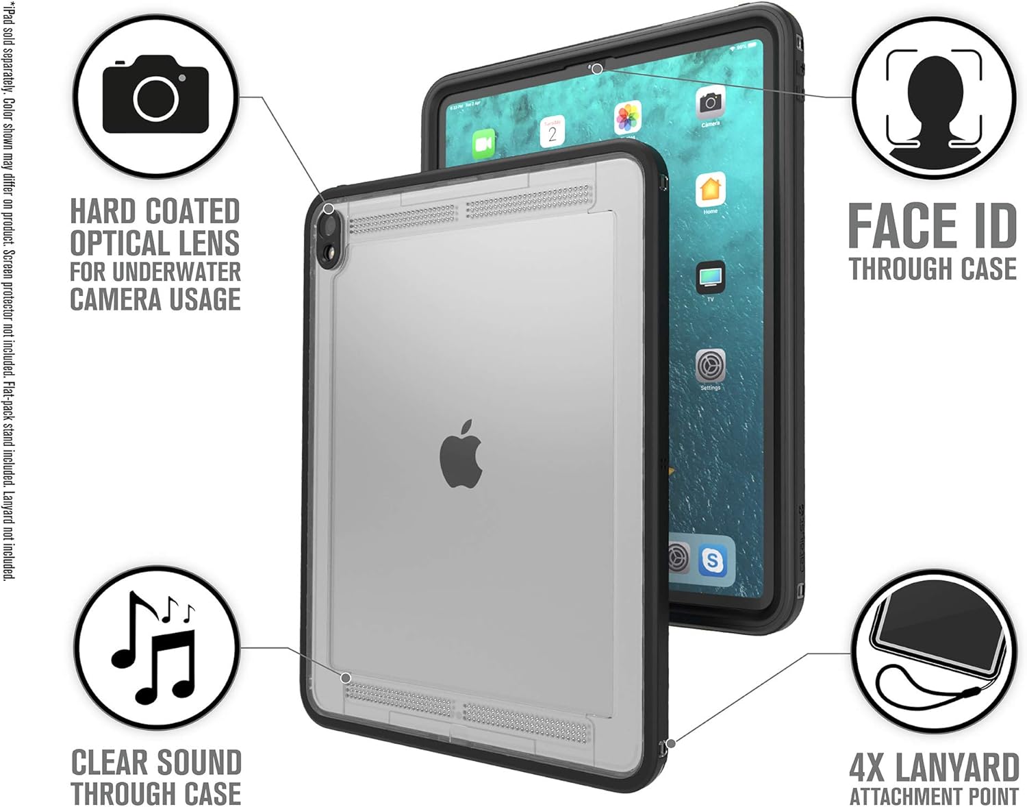 Best Cyber Deals 🔥 Catalyst Waterproof iPad Case for iPad Pro 12.9 2018 - 1st gen, Waterproof 6.6 ft - Full Body Protection, Heavy Duty Drop Proof 4ft, Kickstand, Built-in Screen Protector 🔥 Crazy Deals Catalyst Waterproof iPad Case for iPad Pro 12.9 2018 - 1st gen, Waterproof 6.6 ft - Full Body Protection, Heavy Duty Drop Proof 4ft, Kickstand, Built-in Screen Protector