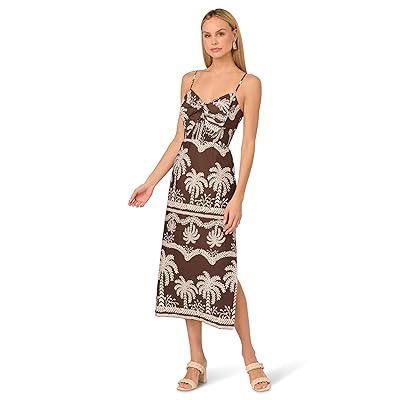 Adrianna Papell Printed Maxi Dress Women