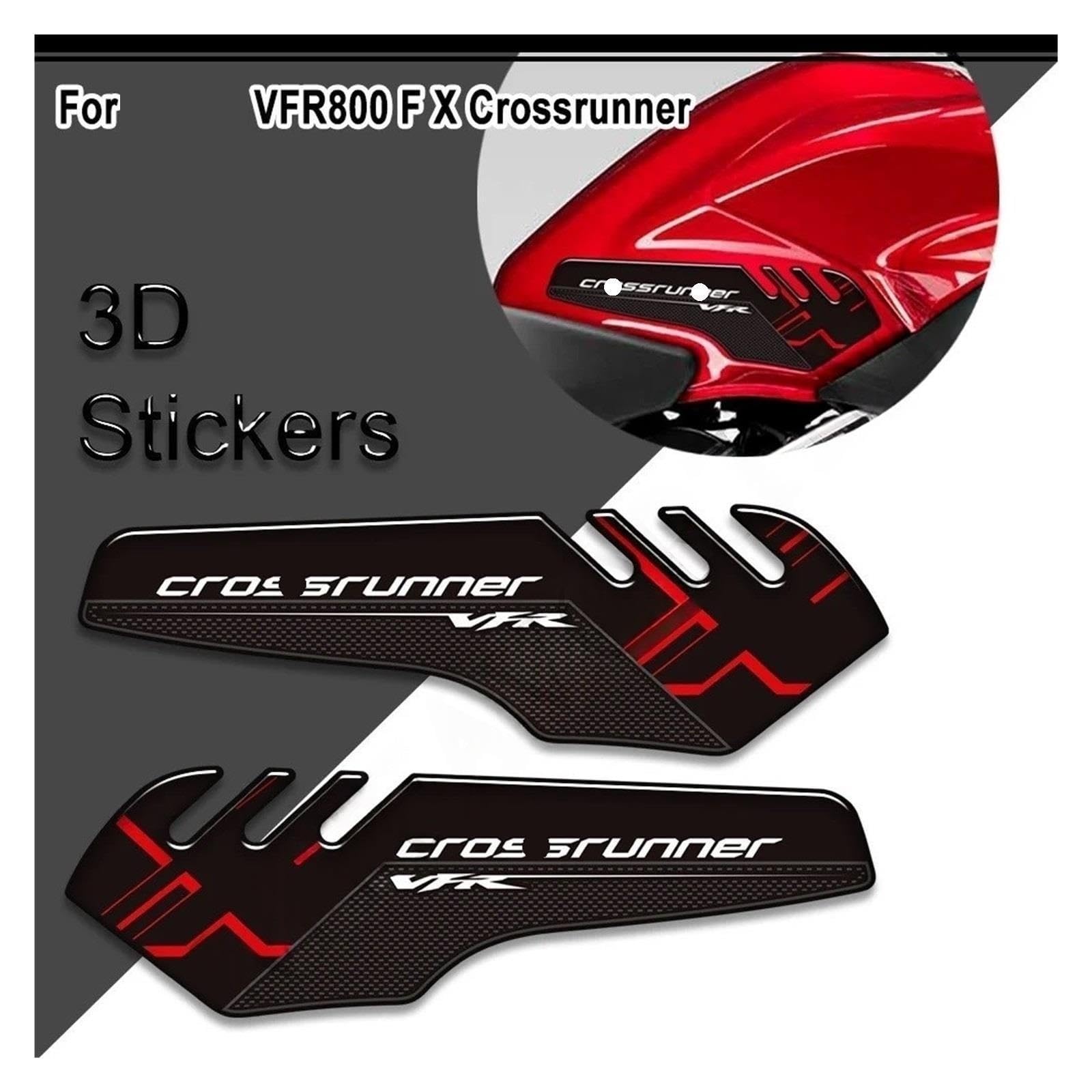 Autocollants Protection Réservoir pour H&Onda VFR 800 FX, Kit Protection Réservoir D'huile Et Carburant, Protection Carénage en Forme D'arête Poisson Moto Autocollant réservoir latéral