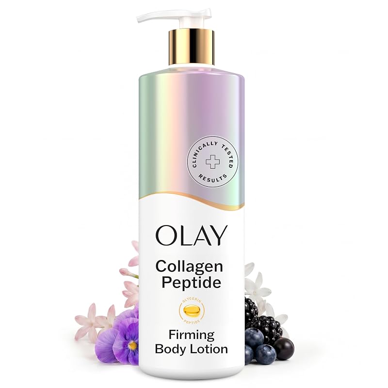 Olay Loção Corporal com Peptídeos de Colágeno, Complexo de Vitamina B3 e Fragrância de Framboesa, 510 mL